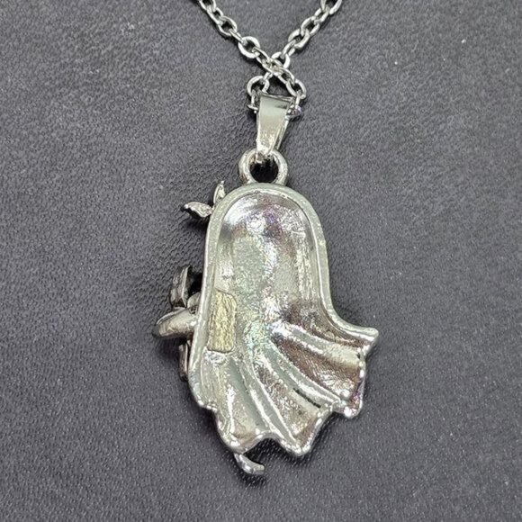 🎃 Ghost with Cat Stuffie‎ Pendant Necklace (NWOT) - Picture 3 of 8